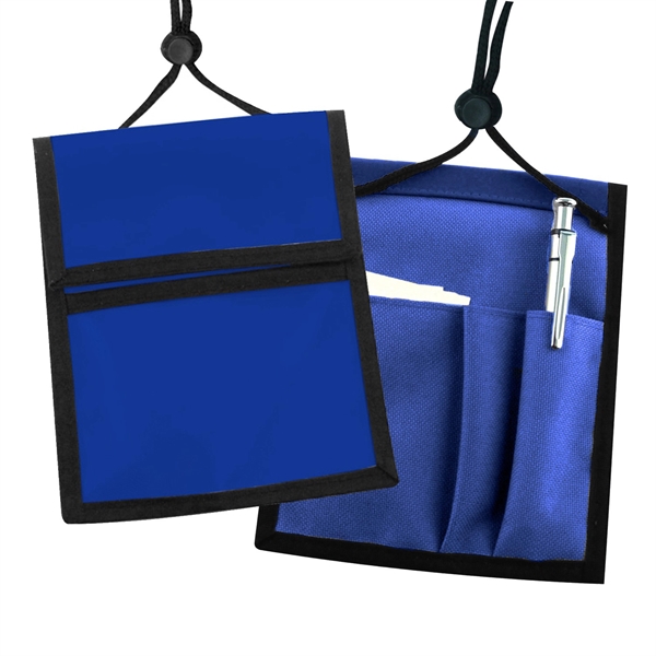 Nylon Multi-Pocket Credential Wallet w/ Neck Cord - Nylon Multi-Pocket Credential Wallet w/ Neck Cord - Image 0 of 2