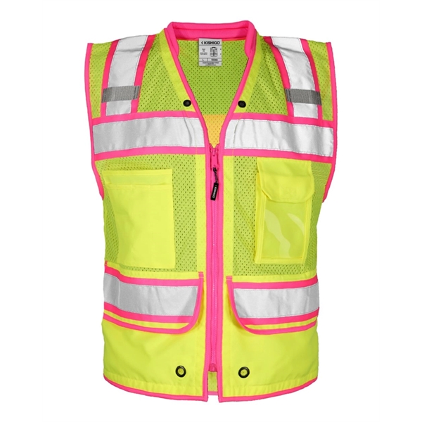 Kishigo Color Contrast High Performance Surveyors Vest - Kishigo Color Contrast High Performance Surveyors Vest - Image 3 of 17