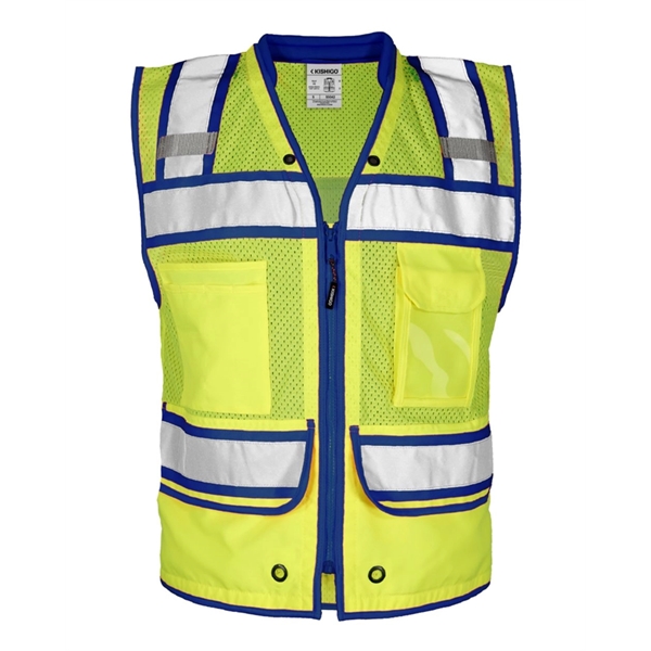 Kishigo Color Contrast High Performance Surveyors Vest - Kishigo Color Contrast High Performance Surveyors Vest - Image 7 of 17