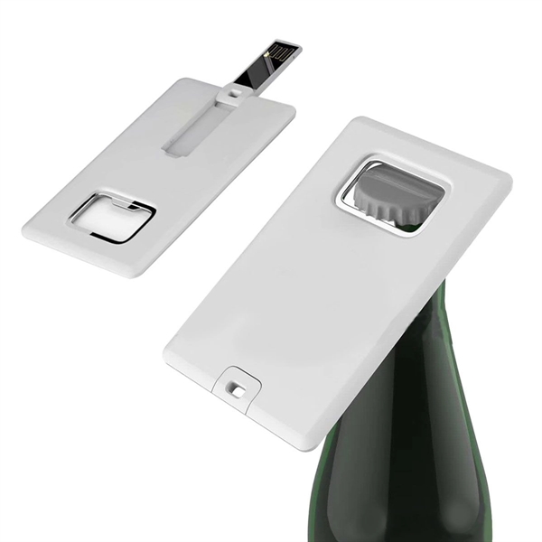 Credit Card Shape Flash Drive w/ Bottle Opener - Credit Card Shape Flash Drive w/ Bottle Opener - Image 1 of 9