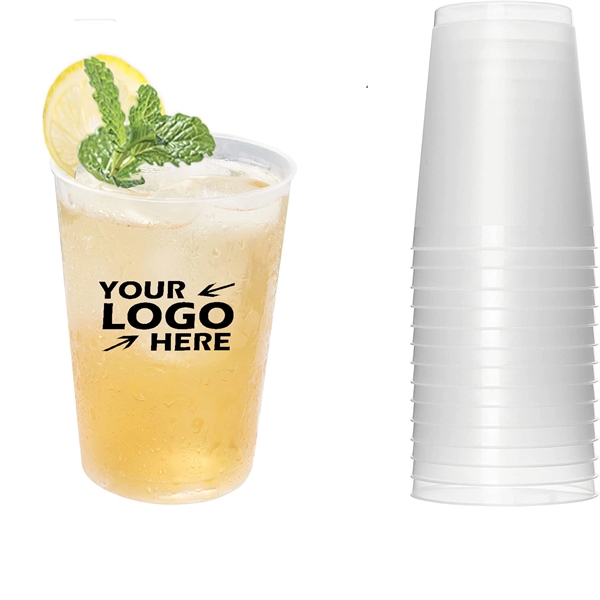 18 oz Plastic Clear Stadium Cup - 18 oz Plastic Clear Stadium Cup - Image 0 of 1