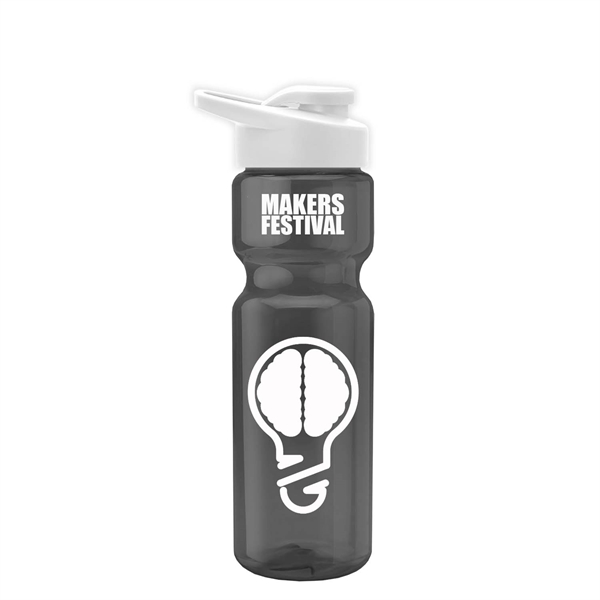 Champion 28 Oz. Transparent Bottle - Drink Thru Lid (Colors) - Champion 28 Oz. Transparent Bottle - Drink Thru Lid (Colors) - Image 6 of 9