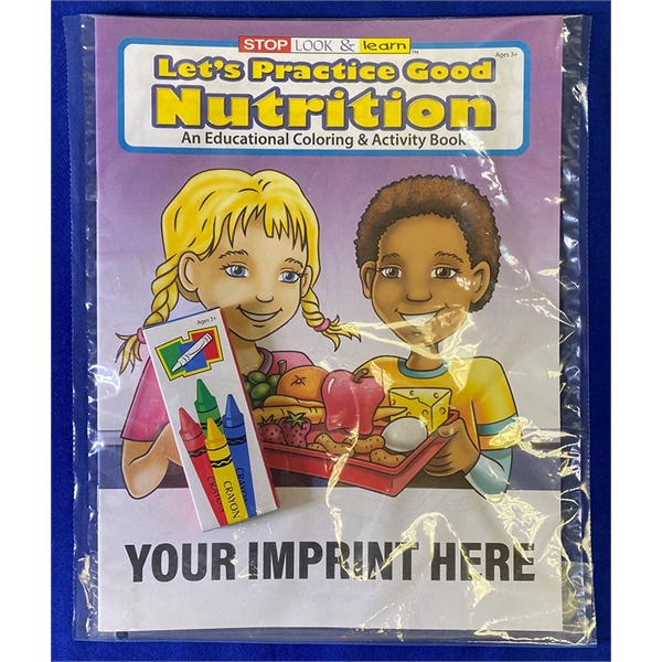 Let's Practice Good Nutrition Coloring Book Fun Pack - Let's Practice Good Nutrition Coloring Book Fun Pack - Image 0 of 3
