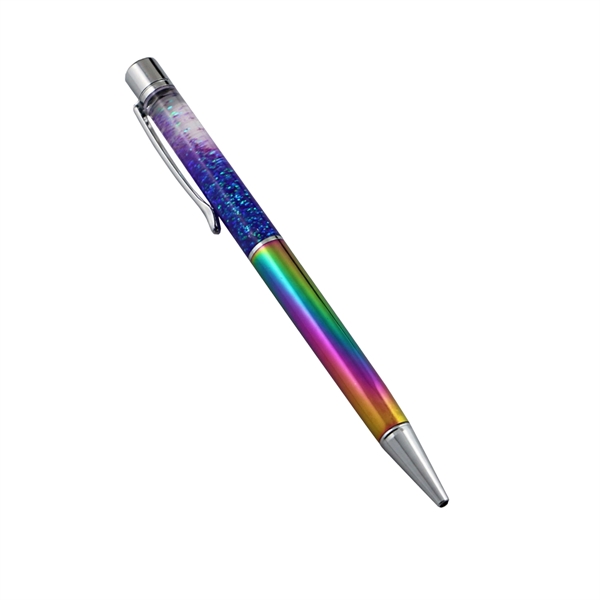 Rainbow Color Gradient Floating Glitter Pen - Rainbow Color Gradient Floating Glitter Pen - Image 2 of 3