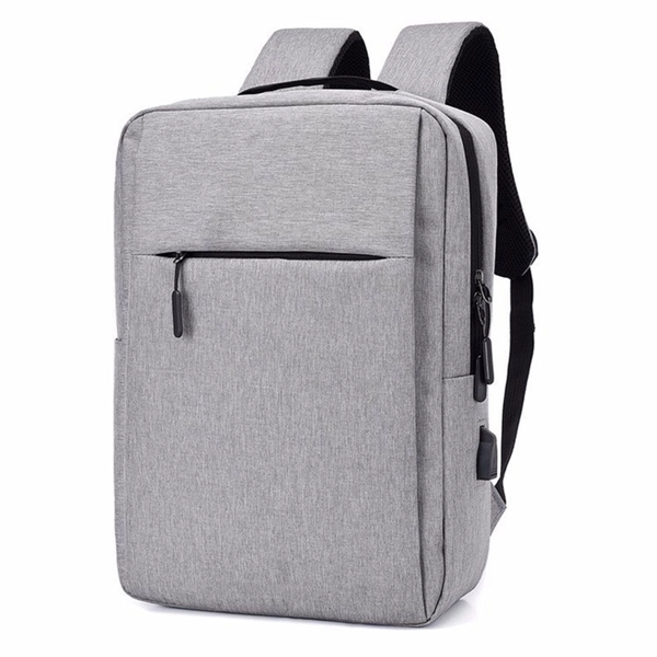 Nylon Waterproof Laptop Backpack With USB - Nylon Waterproof Laptop Backpack With USB - Image 2 of 11