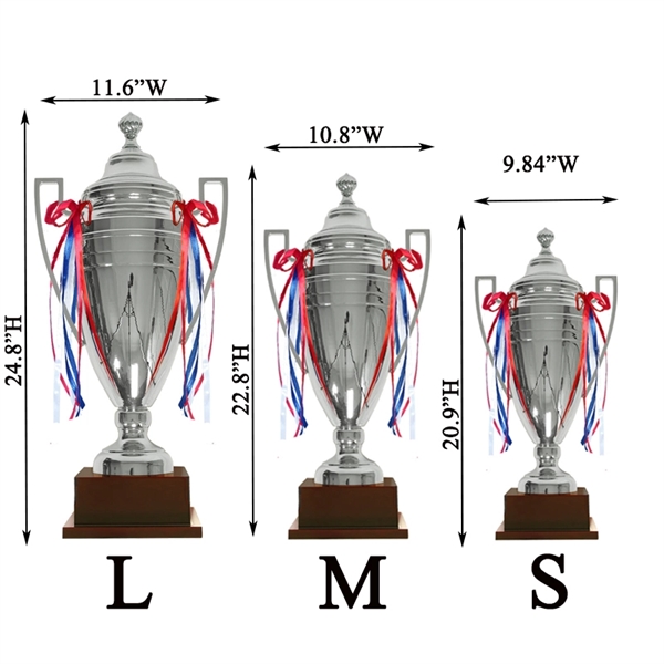 Silver Cast Metal Trophy Cup - Silver Cast Metal Trophy Cup - Image 1 of 1