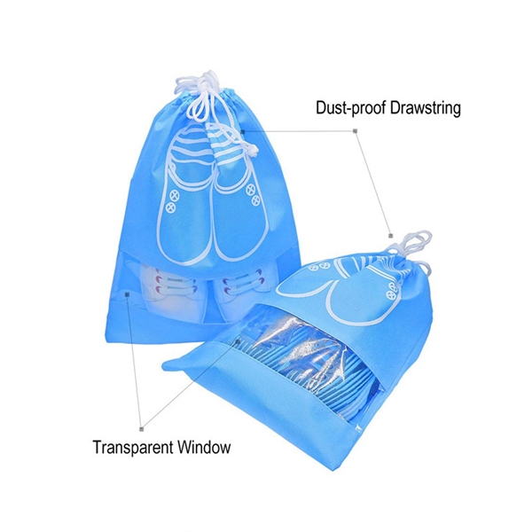 Travel Shoe Storage Bag Dustproof Drawstring Pocket - Travel Shoe Storage Bag Dustproof Drawstring Pocket - Image 2 of 2