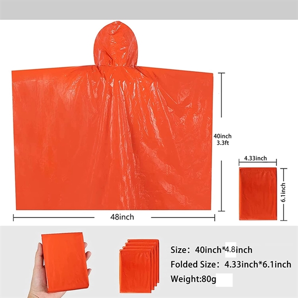 Emergency Rain Poncho - Emergency Rain Poncho - Image 3 of 3