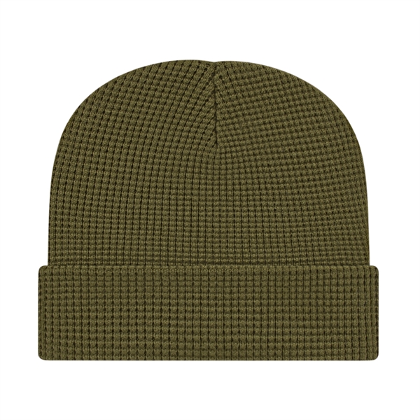 Waffle Knit Cap with Cuff - Waffle Knit Cap with Cuff - Image 6 of 8