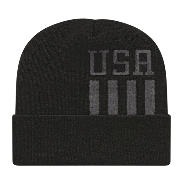 Patriotic Knit Cap with Cuff - Patriotic Knit Cap with Cuff - Image 3 of 4