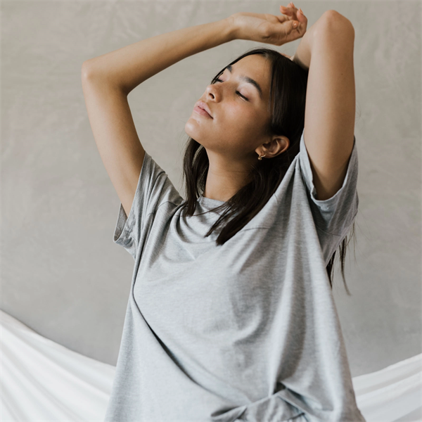 Women's Stretch-Knit Bamboo Lounge Tee - Women's Stretch-Knit Bamboo Lounge Tee - Image 0 of 4