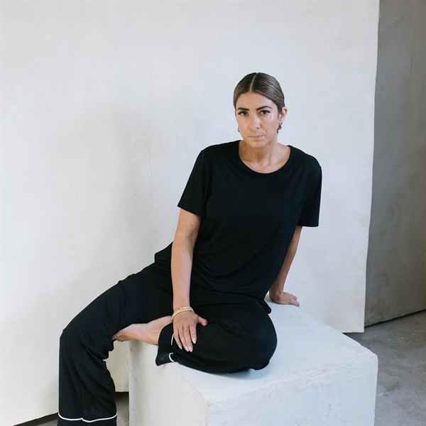 Women's Stretch-Knit Bamboo Lounge Tee - Women's Stretch-Knit Bamboo Lounge Tee - Image 2 of 4
