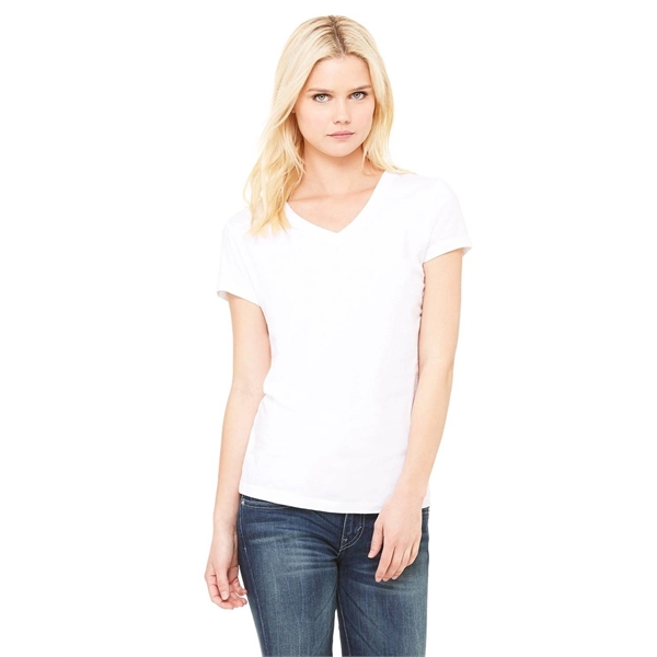 Bella + Canvas Ladies' Jersey Short-Sleeve V-Neck T-Shirt - Bella + Canvas Ladies' Jersey Short-Sleeve V-Neck T-Shirt - Image 0 of 113