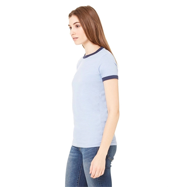 Ladies' Jersey Short-Sleeve Ringer T-Shirt - Ladies' Jersey Short-Sleeve Ringer T-Shirt - Image 1 of 26