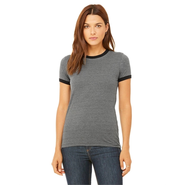 Ladies' Jersey Short-Sleeve Ringer T-Shirt - Ladies' Jersey Short-Sleeve Ringer T-Shirt - Image 9 of 26