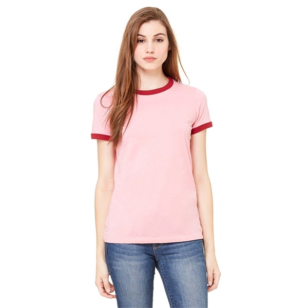 Ladies' Jersey Short-Sleeve Ringer T-Shirt - Ladies' Jersey Short-Sleeve Ringer T-Shirt - Image 12 of 26