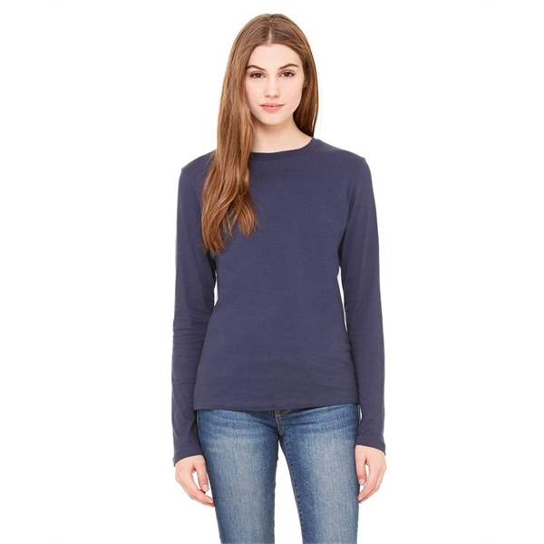 Bella + Canvas Ladies' Jersey Long-Sleeve T-Shirt - Bella + Canvas Ladies' Jersey Long-Sleeve T-Shirt - Image 9 of 68