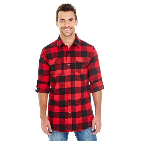 Burnside Men's Plaid Flannel Shirt - Burnside Men's Plaid Flannel Shirt - Image 12 of 138
