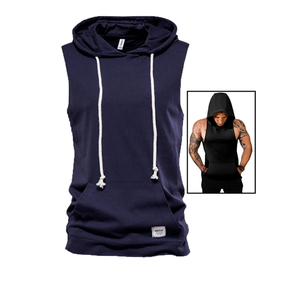 Gym Sleeveless Hoodies - Gym Sleeveless Hoodies - Image 0 of 3