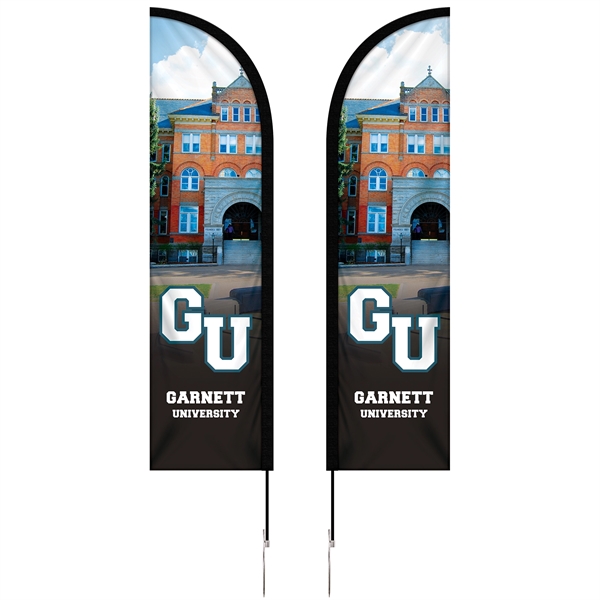 8' Double Sided Portable Half Drop Banner w/ Hardware Set - 8' Double Sided Portable Half Drop Banner w/ Hardware Set - Image 1 of 13