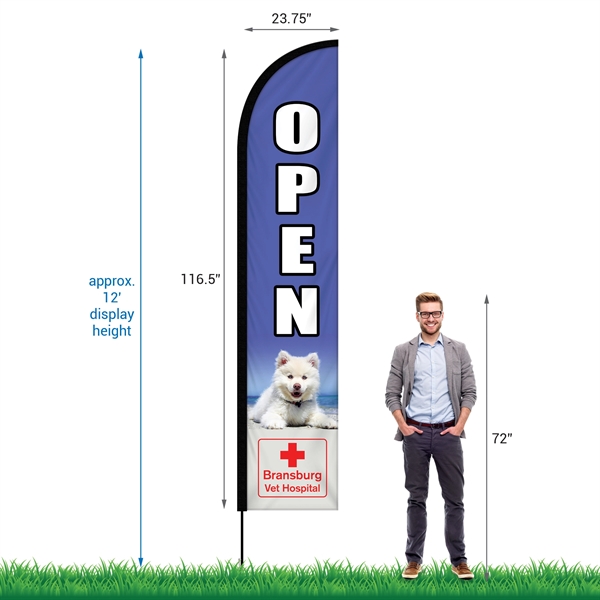 10' Double Sided Portable Half Drop Banner w/ Hardware Set - 10' Double Sided Portable Half Drop Banner w/ Hardware Set - Image 5 of 12