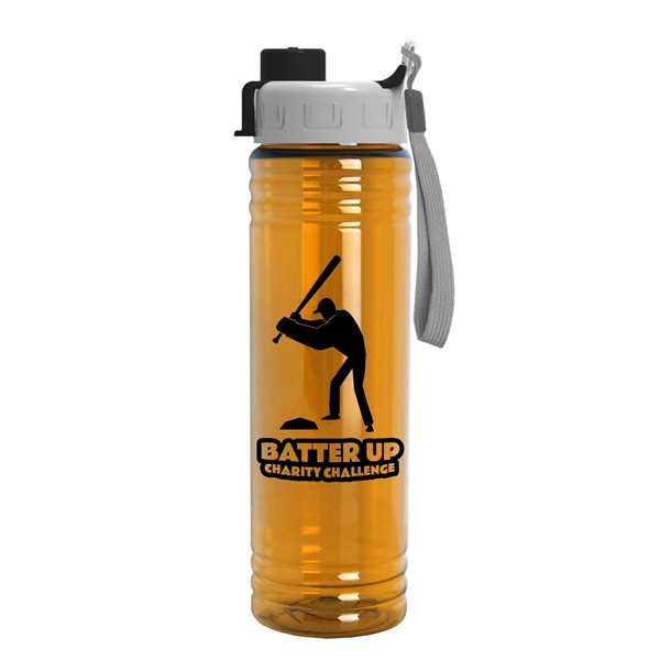24 oz. Slim Fit Water Bottle with Quick Snap Lid - 24 oz. Slim Fit Water Bottle with Quick Snap Lid - Image 6 of 7
