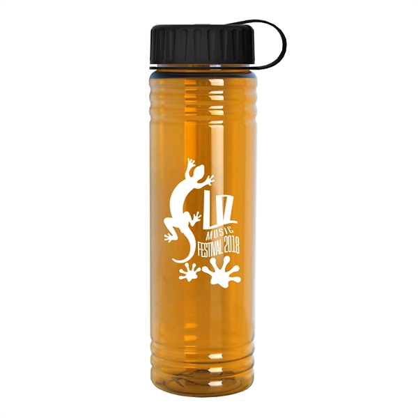 24 oz. Slim Fit Water Bottle with Tethered Lid - 24 oz. Slim Fit Water Bottle with Tethered Lid - Image 7 of 8