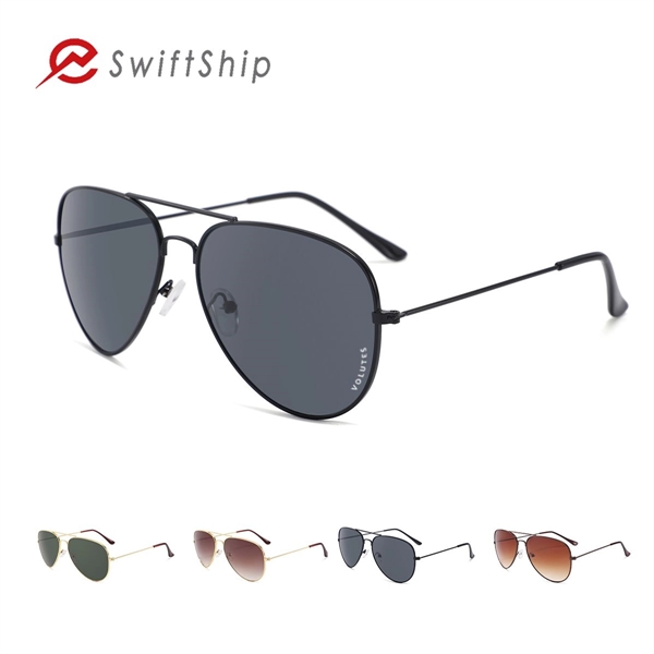 Metal Frame Classic Aviator Sunglasses - Metal Frame Classic Aviator Sunglasses - Image 0 of 2