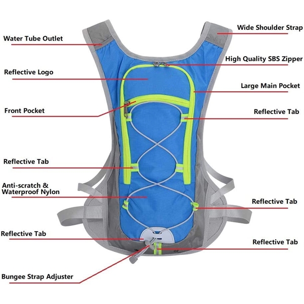 Hydration Backpack For 2L Water Bladder - Hydration Backpack For 2L Water Bladder - Image 5 of 6