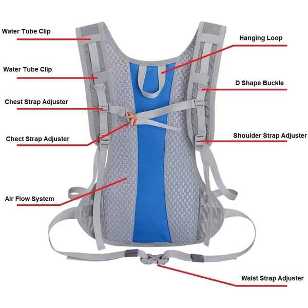 Hydration Backpack For 2L Water Bladder - Hydration Backpack For 2L Water Bladder - Image 6 of 6