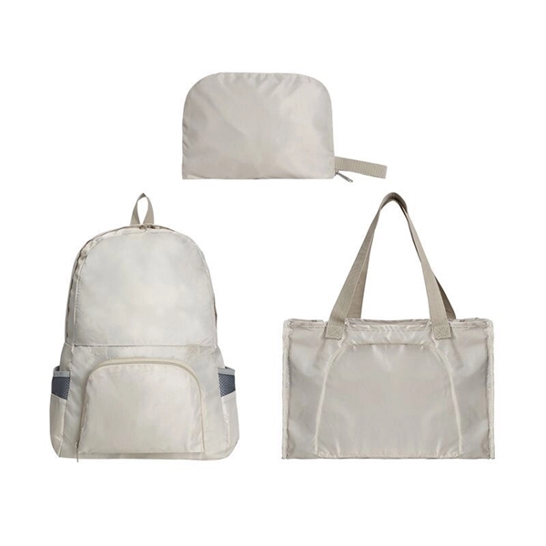 Polyester Three In One Folding Backpack - Polyester Three In One Folding Backpack - Image 2 of 5