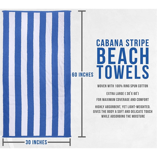 Cotton Cabana Stripe Beach Towel - Cotton Cabana Stripe Beach Towel - Image 2 of 3