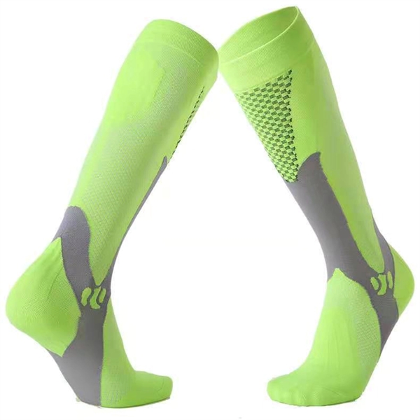Leisure Sports Long Tube Elastic Compression Socks - Leisure Sports Long Tube Elastic Compression Socks - Image 2 of 2
