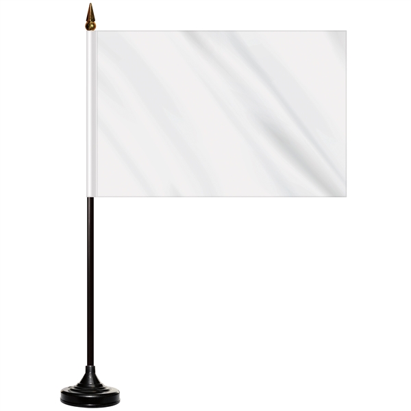 6" x 9" Single Reverse Stick Flag with Black Plastic Base - 6" x 9" Single Reverse Stick Flag with Black Plastic Base - Image 2 of 9