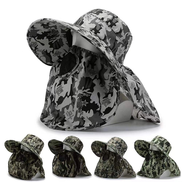 Men's Camouflage Sun Hat - Men's Camouflage Sun Hat - Image 0 of 4