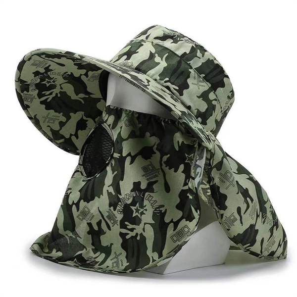 Men's Camouflage Sun Hat - Men's Camouflage Sun Hat - Image 1 of 4