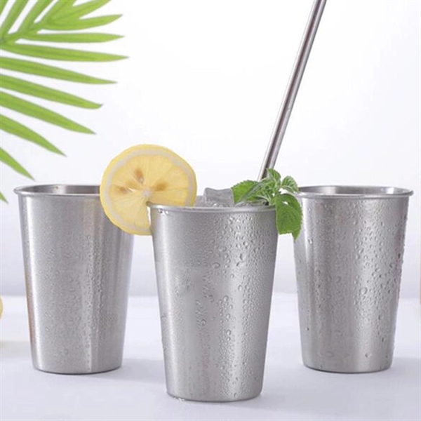 Stainless Steel Pint Cups- 8.8oz - Stainless Steel Pint Cups- 8.8oz - Image 2 of 5