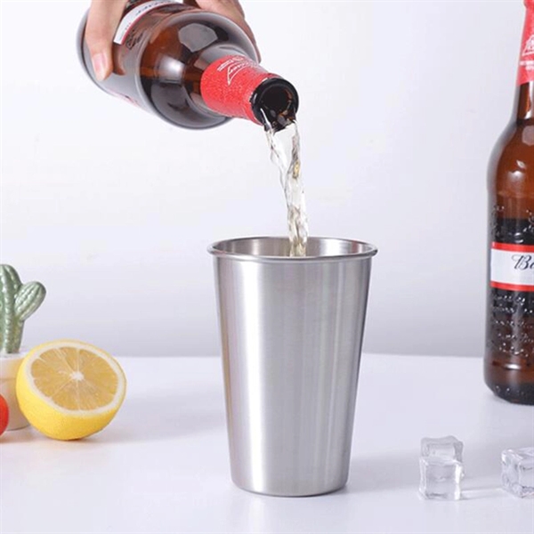 Stainless Steel Pint Cups- 8.8oz - Stainless Steel Pint Cups- 8.8oz - Image 3 of 5