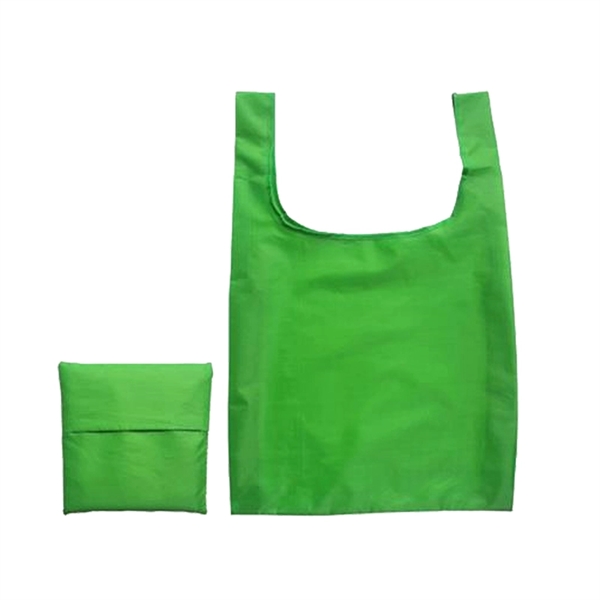 Reusable Foldable Vest Tote Bags with Pouch - Reusable Foldable Vest Tote Bags with Pouch - Image 1 of 6