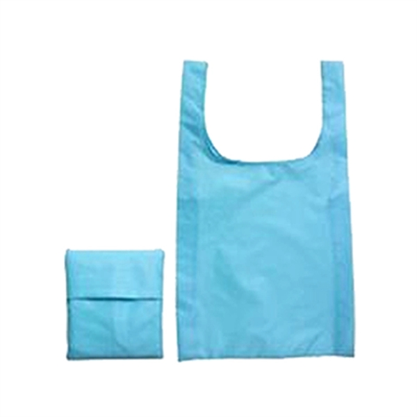 Reusable Foldable Vest Tote Bags with Pouch - Reusable Foldable Vest Tote Bags with Pouch - Image 4 of 6