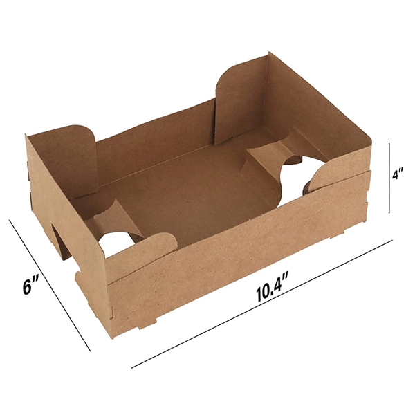 4 Corner Pop-Up Paperboard Food and Drink Tray - 4 Corner Pop-Up Paperboard Food and Drink Tray - Image 1 of 2