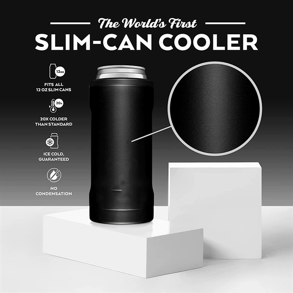 12Oz Slim Insulated Can Cooler - 12Oz Slim Insulated Can Cooler - Image 3 of 3