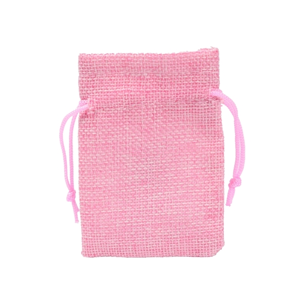 Pure Color Linen Drawstring Bag Multiple Sizes - Pure Color Linen Drawstring Bag Multiple Sizes - Image 3 of 11