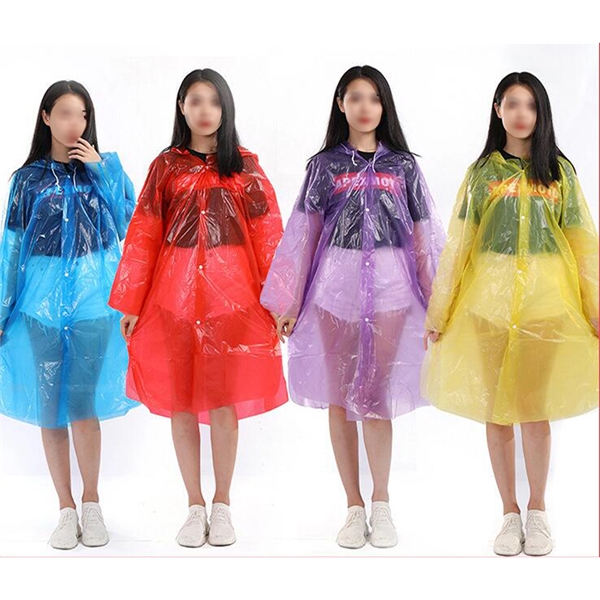 Disposable Rain Ponchos - Disposable Rain Ponchos - Image 0 of 7