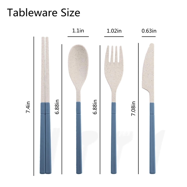 Biodegradable Wheat Straw Flatware Set - Biodegradable Wheat Straw Flatware Set - Image 4 of 4