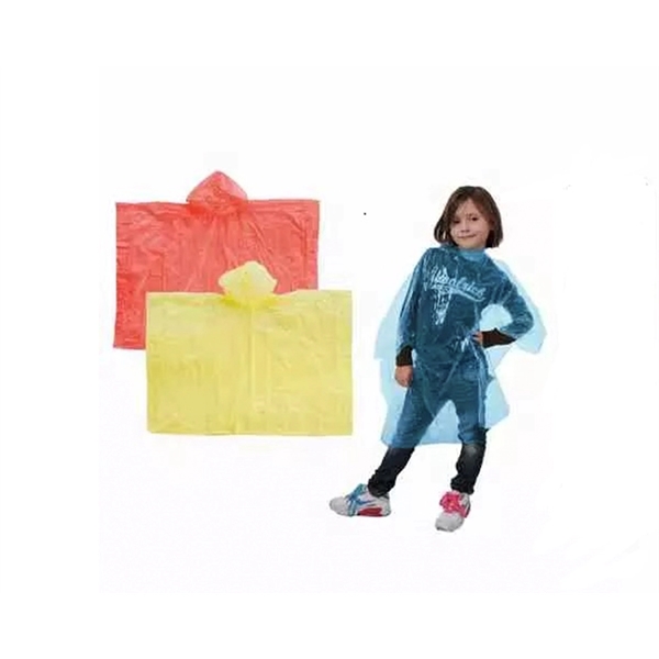 Children Outdoor Disposable Raincoat - Children Outdoor Disposable Raincoat - Image 1 of 2