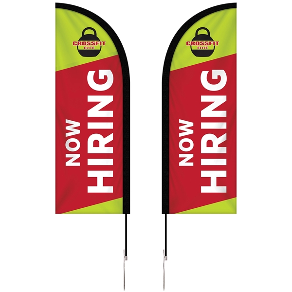 6' Double Sided Portable Half Drop Banner w/ Hardware Set - 6' Double Sided Portable Half Drop Banner w/ Hardware Set - Image 0 of 12
