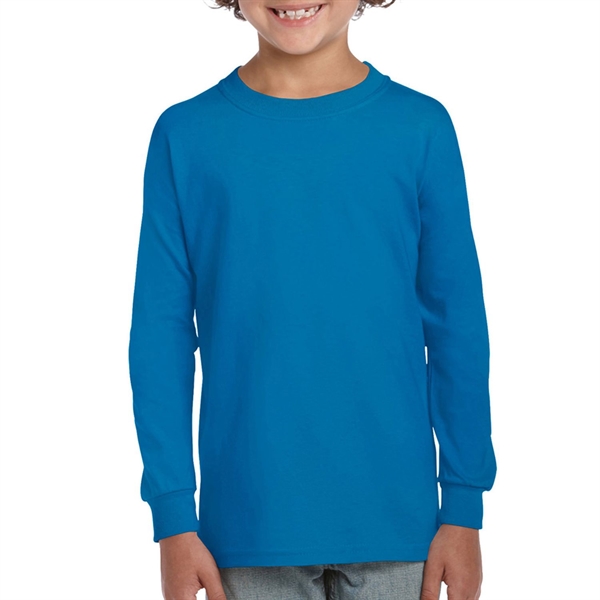 Gildan 6.1 oz 100% Preshrunk Youth Long Sleeve T-Shirt - Gildan 6.1 oz 100% Preshrunk Youth Long Sleeve T-Shirt - Image 0 of 16