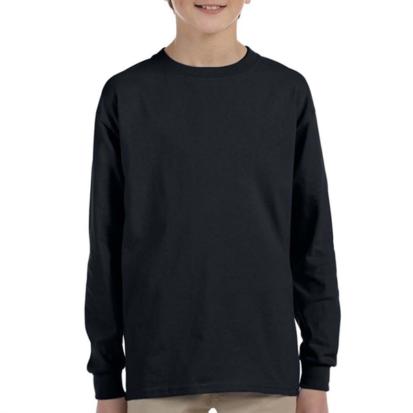 Gildan 6.1 oz 100% Preshrunk Youth Long Sleeve T-Shirt - Gildan 6.1 oz 100% Preshrunk Youth Long Sleeve T-Shirt - Image 3 of 16