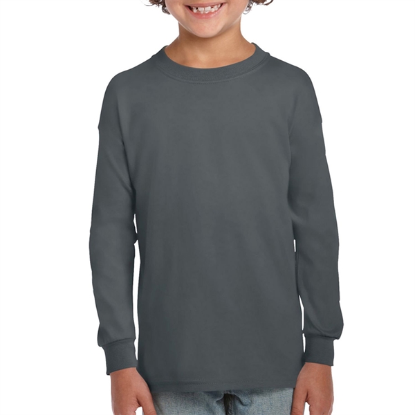 Gildan 6.1 oz 100% Preshrunk Youth Long Sleeve T-Shirt - Gildan 6.1 oz 100% Preshrunk Youth Long Sleeve T-Shirt - Image 4 of 16